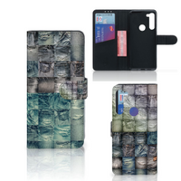 Wallet Case met Pasjes Motorola G8 Power Spijkerbroeken - thumbnail