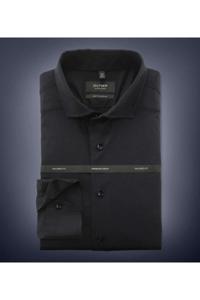 OLYMP SIGNATURE Tailored Fit Jersey shirt Marine, Effen