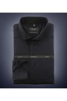 OLYMP SIGNATURE Tailored Fit Jersey shirt Marine, Effen - thumbnail