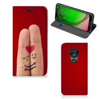 Motorola Moto G7 Play Hippe Standcase Liefde - Origineel Romantisch Cadeau - thumbnail