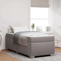 vidaXL Bedframe Anders Taupe 90 x 190 cm Stof