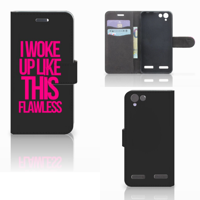Lenovo Vibe K5 Hoesje met naam Woke Up - Origineel Cadeau Zelf Maken