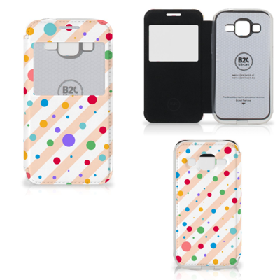Samsung Galaxy Core Prime Telefoon Hoesje Dots Samsung Galaxy Core Prime Telefoon Hoesje Dots