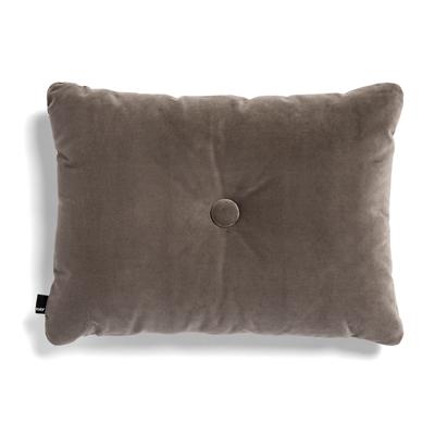 HAY Dot Cushion 1 Knoop Velours Kussen - Warmgrijs