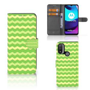 Motorola Moto E20 | E30 | E40 Telefoon Hoesje Waves Green