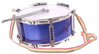 Johntoy drum met sticks blauw 30 cm
