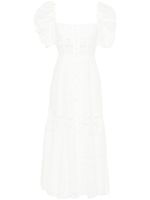 Charo Ruiz Ibiza robe longue à broderie anglaise - Blanc