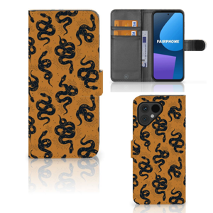 Telefoonhoesje met Pasjes voor Fairphone 5 Snakes