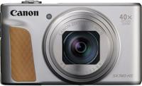 Canon PowerShot SX740 HS Lite Digitale camera (20,3 MP, 40x optische zoom, inklapbaar 3inch scherm, DIGIC 8, EVF, 4K, ultra-hd, wifi, bluetooth, automatische sluitertijd, diafragmavoorkeuze), Zilver