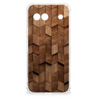 Stevig Telefoonhoesje voor Google Pixel 8A Wooden Cubes