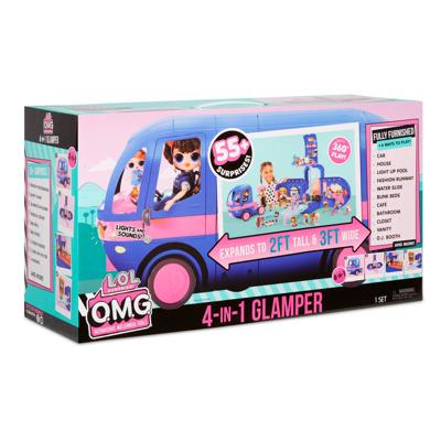 L.O.L. Surprise! 4-in-1 Glamper (Electric Blue) poppenhuis L.O.L. Surprise! 4-in-1 Glamper (Electric Blue) poppenhuis
