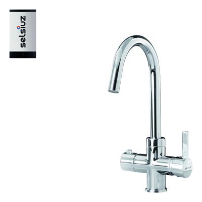 Selsiuz kokend water kraan met single boiler en C-uitloopkraan chroom