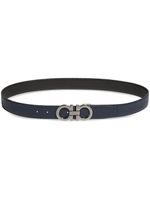 Ferragamo ceinture en cuir à boucle Gancini - Bleu