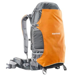 Mantona ElementsPro 40 Rugzakhouder Grijs, Oranje