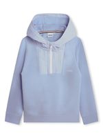 BOSS Kidswear hoodie à col zippé - Bleu