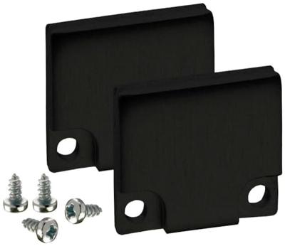 Barthelme 62398613_9005 BARdolino eindkappenset aluminium (L x B x H) 3 x 18,4 x 19,7 mm 2 stuks