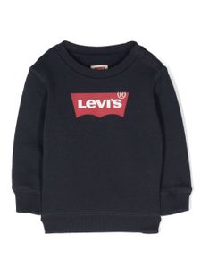 Levi's Kids sweat col roulé à logo imprimé - Bleu