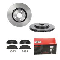 Remmenset, remschijf BREMBO, Remschijftype: Binnen geventileerd, Inbouwplaats: Vooras, u.a. für Saab, Vauxhall, Opel - thumbnail