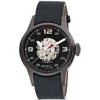 Horlogeband Breil TW0567 Leder/Textiel Zwart 22mm - thumbnail