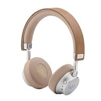 Hër on-ear Bluetooth stereo hoofdtelefoon, draadloos, met verstelbare beugel, microfoon, incl. draagtas en 3,5 mm jackkabel), beige / nude