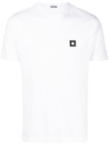 Zanone t-shirt en coton à patch logo - Blanc