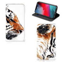 Bookcase Apple iPhone 11 Pro Watercolor Tiger