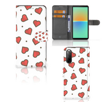 Sony Xperia 10 IV Telefoon Hoesje Hearts - thumbnail