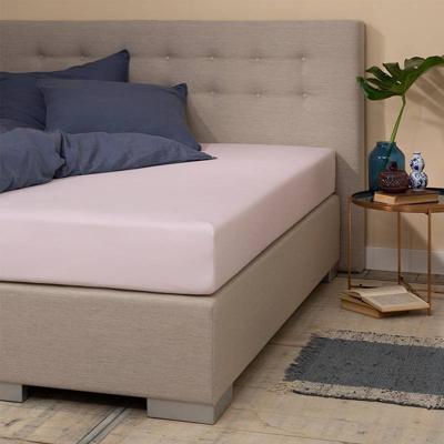 Presence Jersey Hoeslaken - Silver - Roze 100 x 200