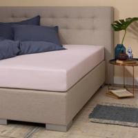 Presence Jersey Hoeslaken - Silver - Roze 100 x 200