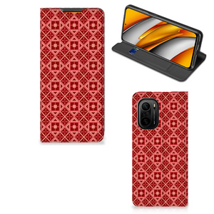 Xiaomi Mi 11i | Poco F3 Hoesje met Magneet Batik Rood