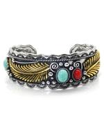 Etnisch Vintage Navajo Stijl ovaal Turkoois Armband