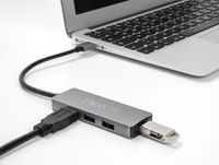 Delock 63171 4-poorts USB 5 Gbps hub met USB Type-A-connector - USB Type-A-poorten aan de zijkant - thumbnail