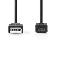 USB 2.0-Kabel | A Male - Micro-B Male | 2,0 m | Zwart [CCGB60500BK20] - thumbnail