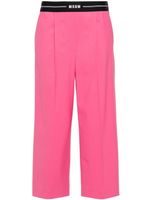 MSGM pantalon ample à coupe courte - Rose