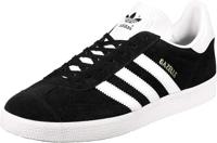 adidas Heren Gazelle Sneakers, Core Black/White/Gold Metallic, Fraction_41_and_1_Third EU, Core Black White Gold Metallic, 41.5 EU