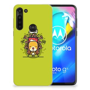 Motorola Moto G8 Power Telefoonhoesje met Naam Doggy Biscuit