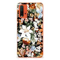 TPU Case voor Xiaomi Poco M3 Dark Flowers