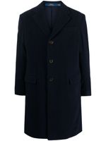 Polo Ralph Lauren manteau mi-long à simple boutonnage - Bleu