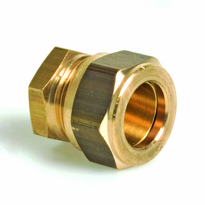 EINDKOPPELING MESSING KNEL 22 MM