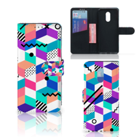 OnePlus 7 Book Case Blokken Kleurrijk