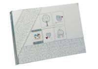 Gamberritos laken set grijs figuurtjes 3-delig