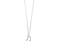 TFT Zilveren Ketting Hanger Muzieknoot 1,1 mm 41 + 4 cm - thumbnail