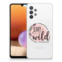 Samsung Galaxy A32 4G | A32 5G Enterprise Editie Telefoonhoesje met Naam Boho Stay Wild - thumbnail