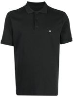 rag & bone polo en coton à logo brodé - Noir