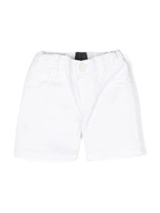 Fay Kids short à patch logo - Blanc