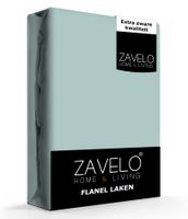 Zavelo Flanel Laken Pastel Groen-2-persoons (200x260 cm)