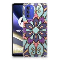 Motorola Moto G51 5G TPU Case Purple Flower - thumbnail