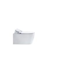 Duravit ME by Starck Douche WC diepspoel spoelrandloos met verdekte bevestiging 37x57cm incl. douchewc closetzitting Slim Sensowash wit 631000002004300