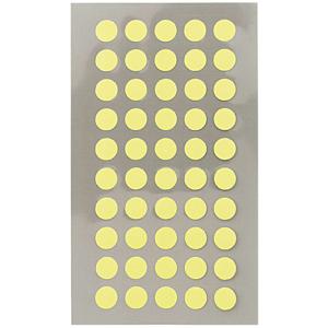 Hobby stickers - 200x stuks - D8 mm - neon geel ronde stickers - Kantoor stickers - Scrapbook