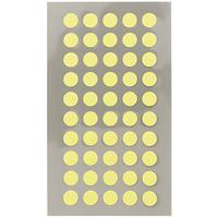 Hobby stickers - 200x stuks - D8 mm - neon geel ronde stickers - Kantoor stickers - Scrapbook - thumbnail